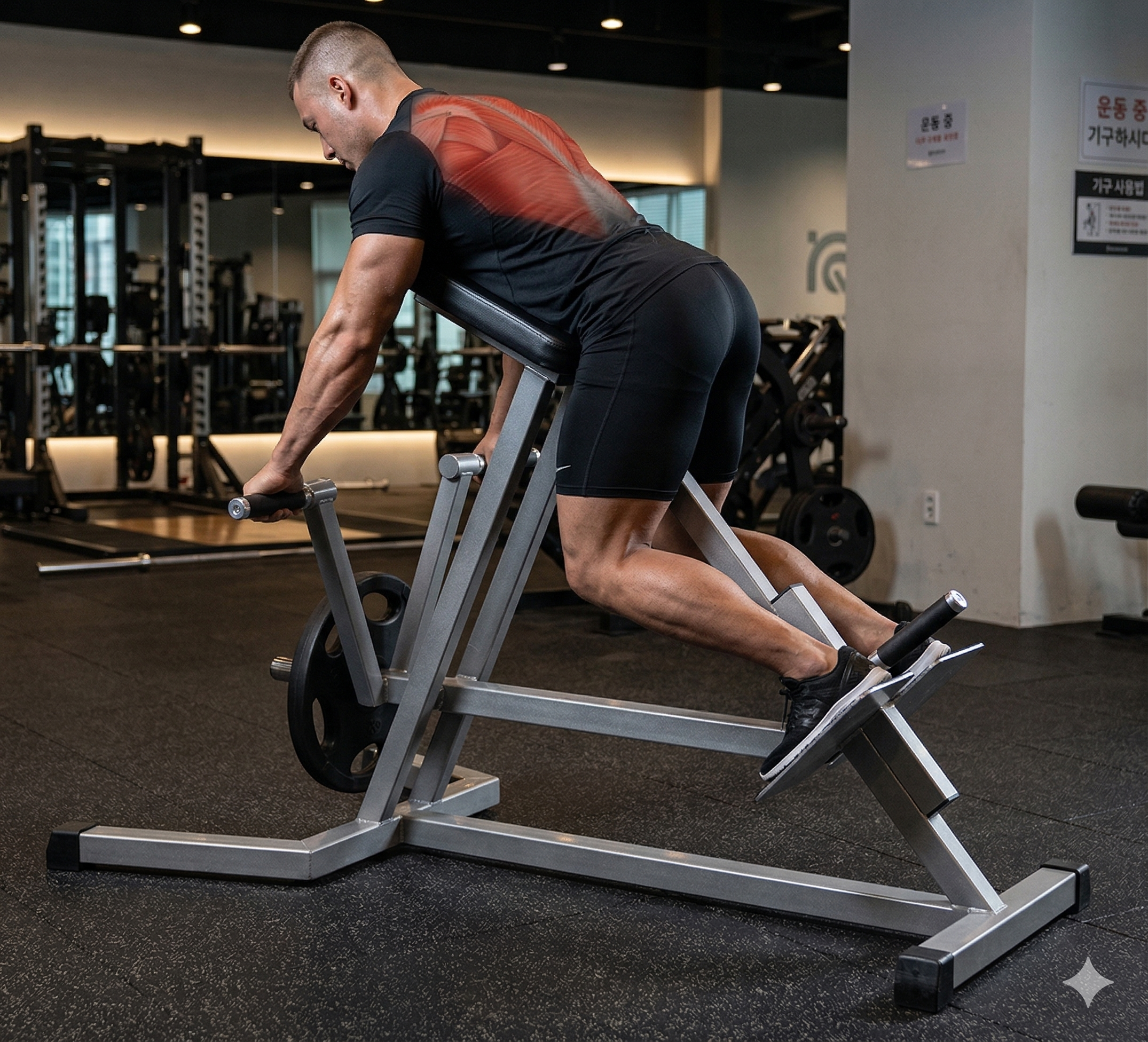 티바 로우 시작 자세