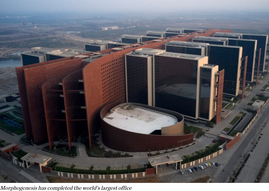 인도&#44; 세계 최대 단일 오피스 빌딩 완공...국방부 펜타곤보다 더 커 VIDEO: Building in India becomes world&#39;s largest office