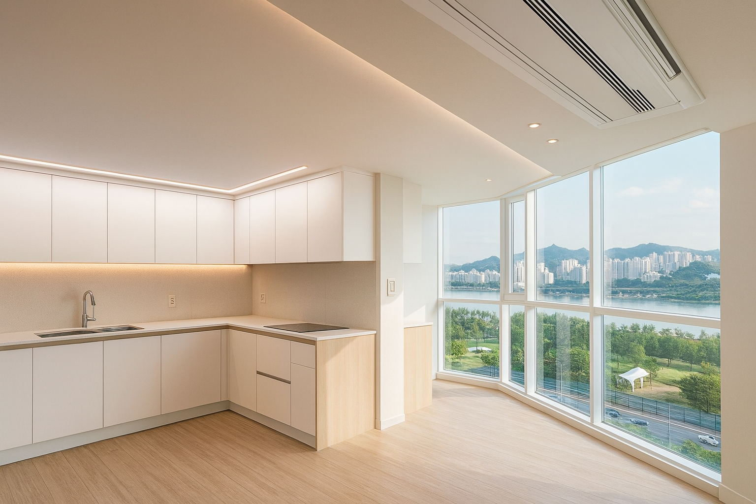 40평 아파트 인테리어 주방 사진