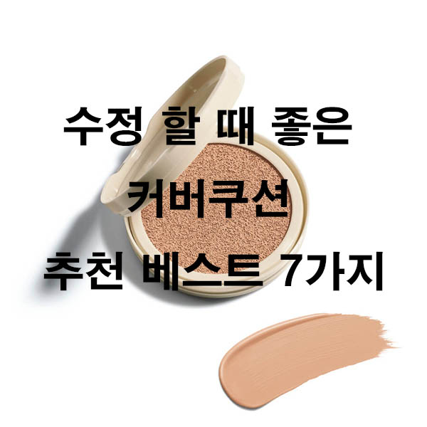 수정 할 때 좋은 커버쿠션 추천 베스트 7가지
