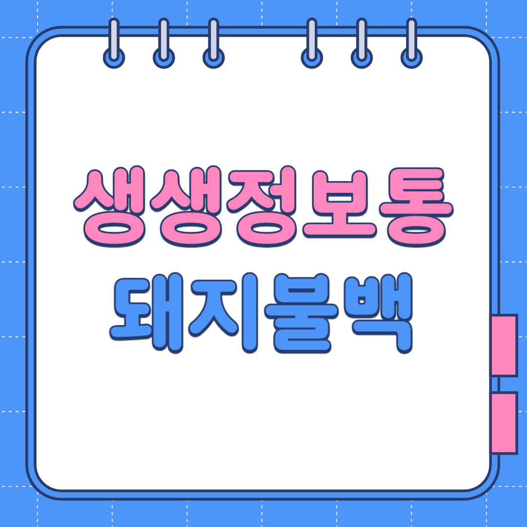 생생정보통 돼지불백