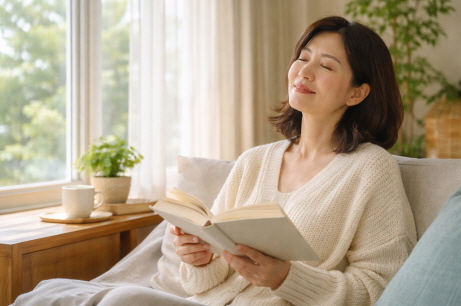 건강한 눈 관리하는 여성의 모습