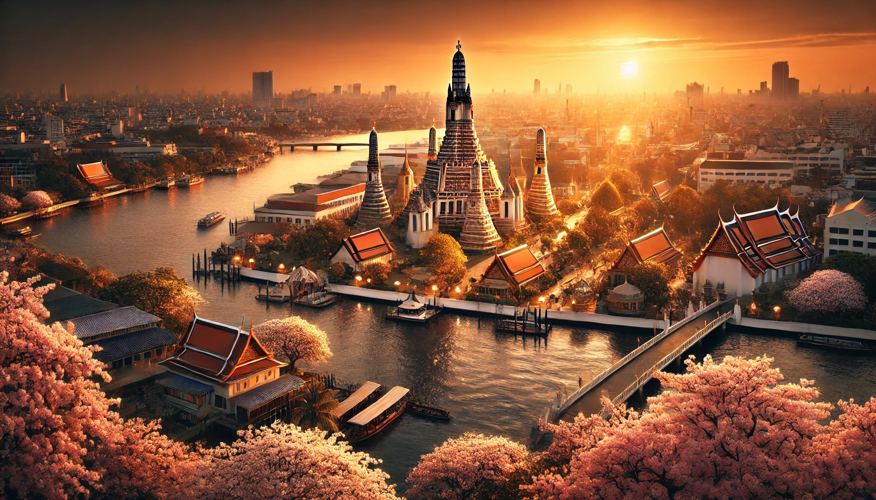 왓아룬 사원 관련 이미지 사진