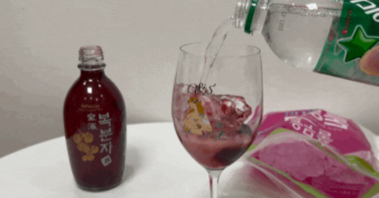 복분자주-사이다-조합