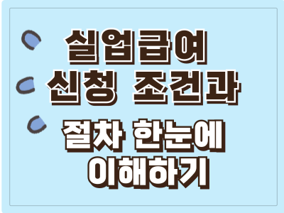 실업급여 신청 조건과 절차 한눈에 이해하기