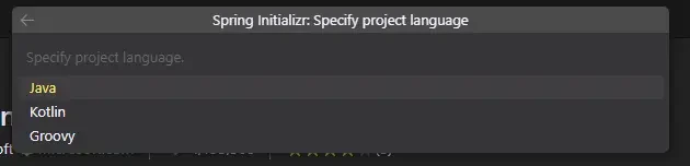 스프링 부트에서 사용할 언어 선택