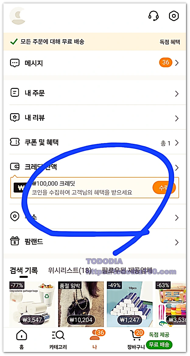 테무 구매후기-크레딧은계속된다