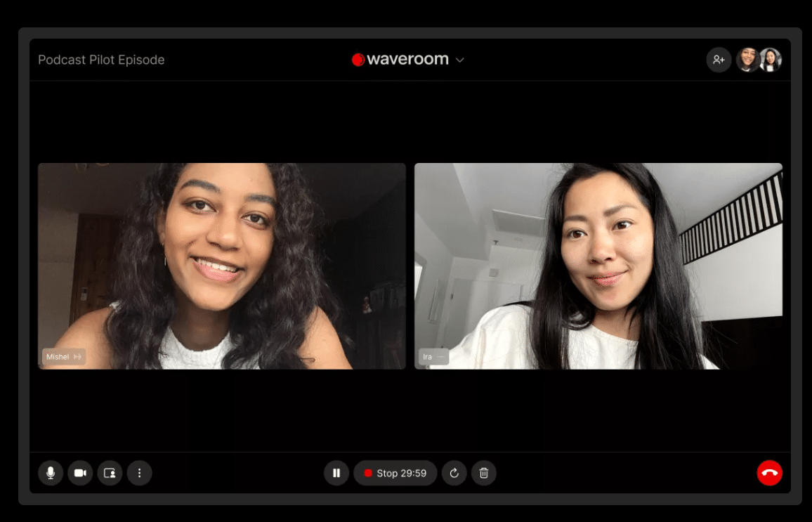 Waveroom으로 화상회의 녹화하기