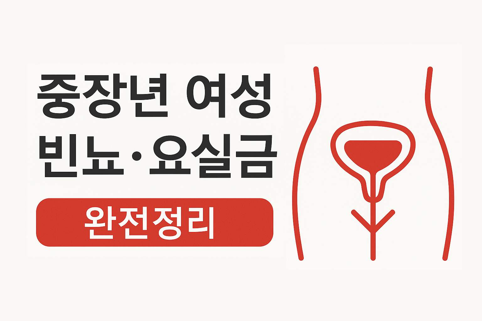 중장년 여성 빈뇨·요실금 – 원인과 치료법 완전정리