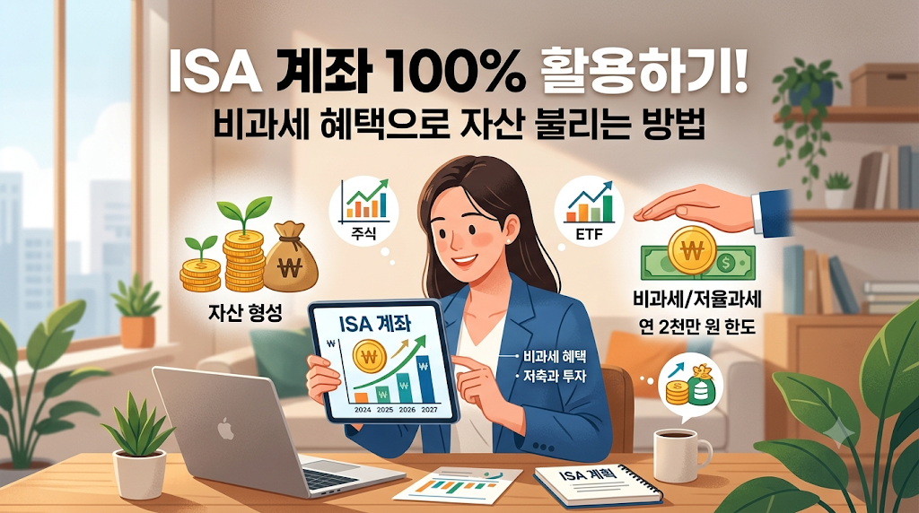 ISA 계좌 완전정복 (절세혜택, 만기전략, 계좌개설, 서민형, ETF투자)