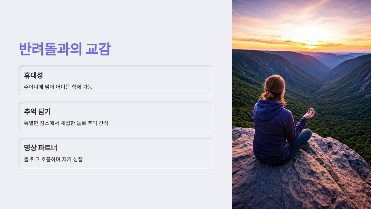 반려돌과의 교감