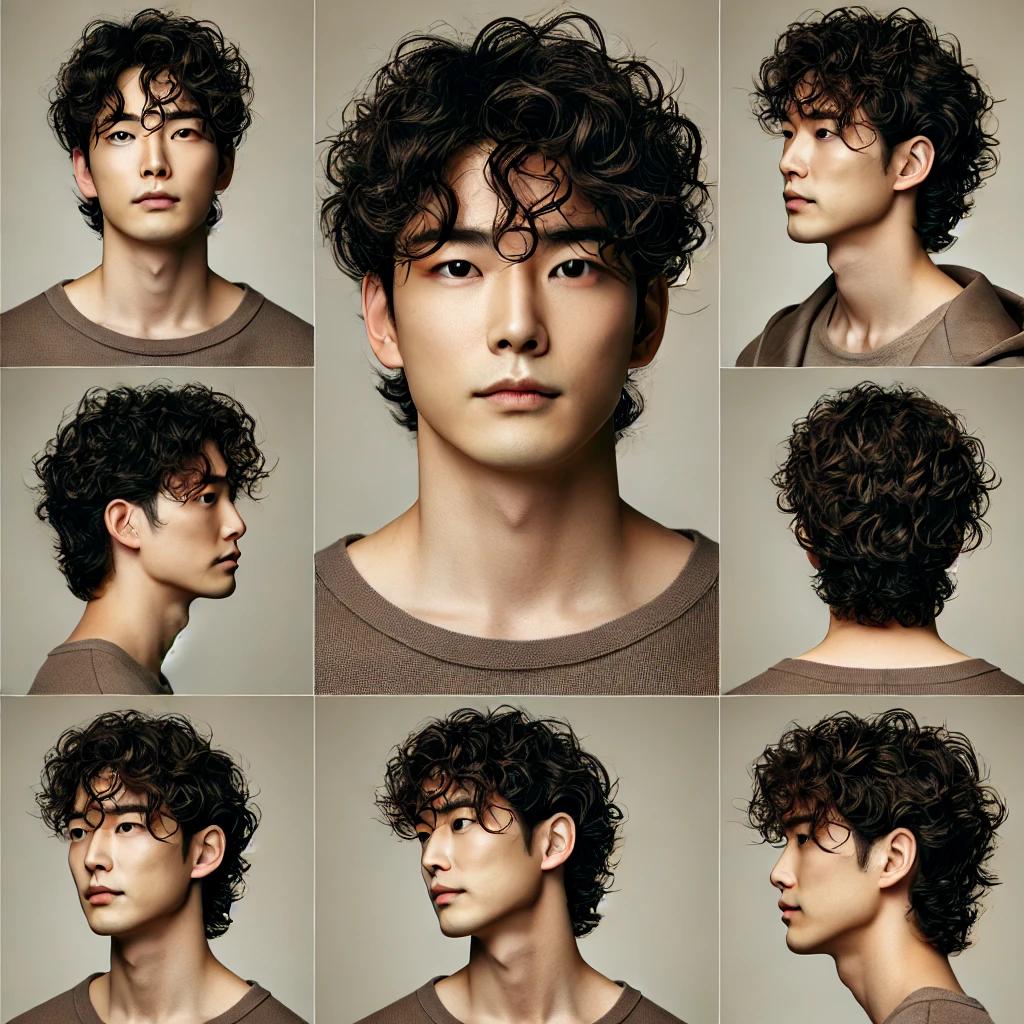 남자 머리 파마