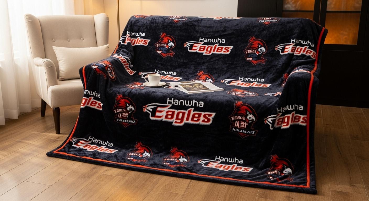 한화이글스 패딩담요