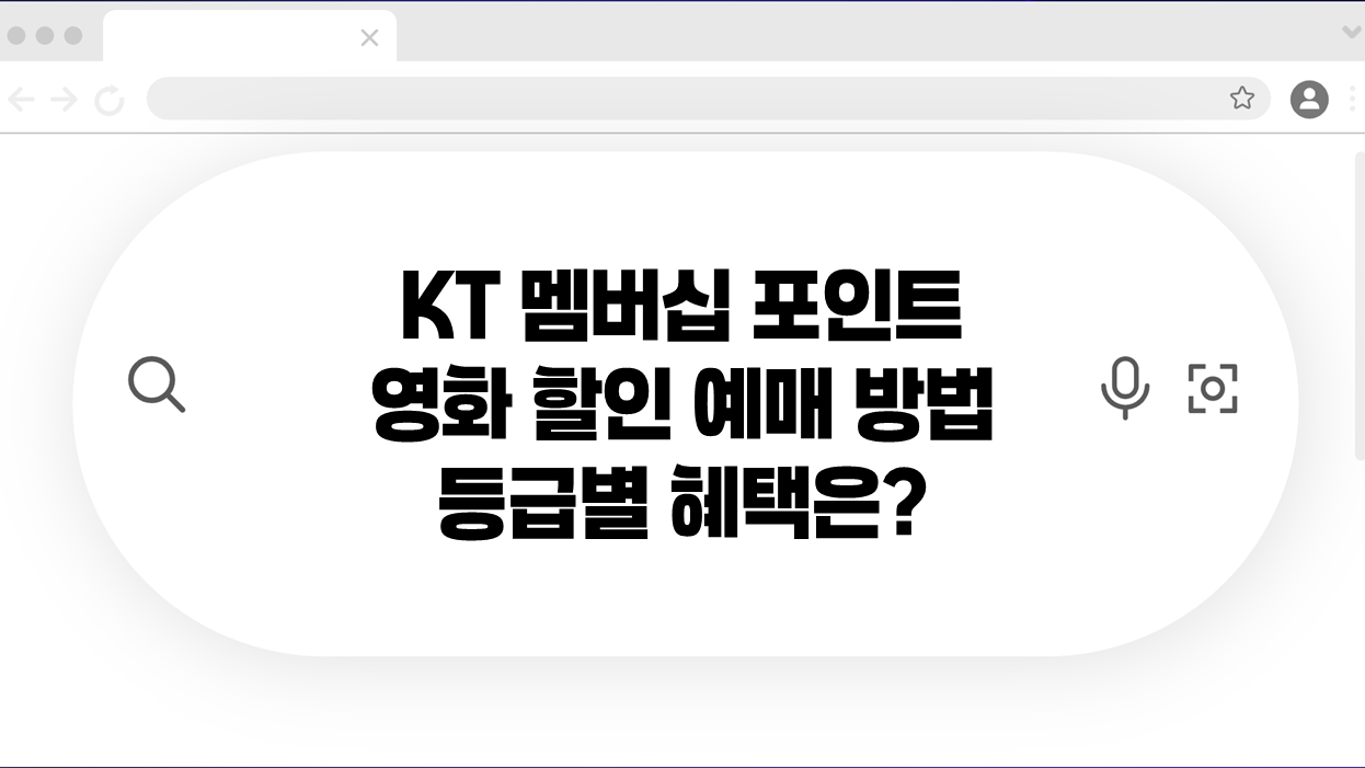 잠자는 KT 멤버십 포인트로 영화 할인 예매 방법! 등급별 혜택 및 예매 /취소 총정리