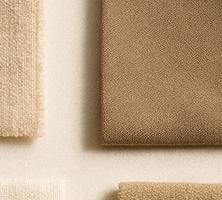 의류 소재_탄소 배출량비교를 위해 cotton, linene,wool등의 소재 이미지 표현