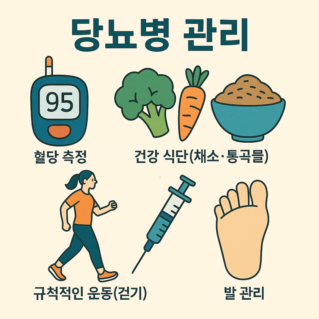 당뇨병 관리 식단조절 운동