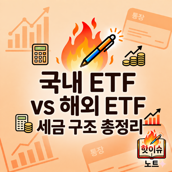 국내 ETF vs 해외 ETF, 세금 구조 총정리