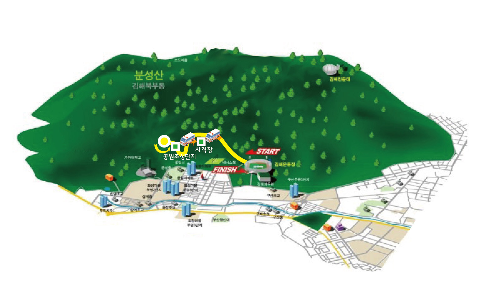 김해숲길마라톤대회 5km코스