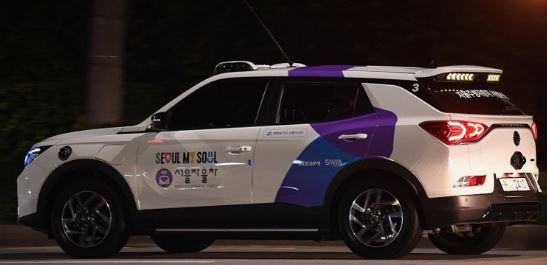 강남 자율주행 택시 호출 및 운행구간!