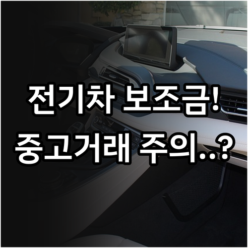 법인 및 개인 전기차 보조금 지원 제..