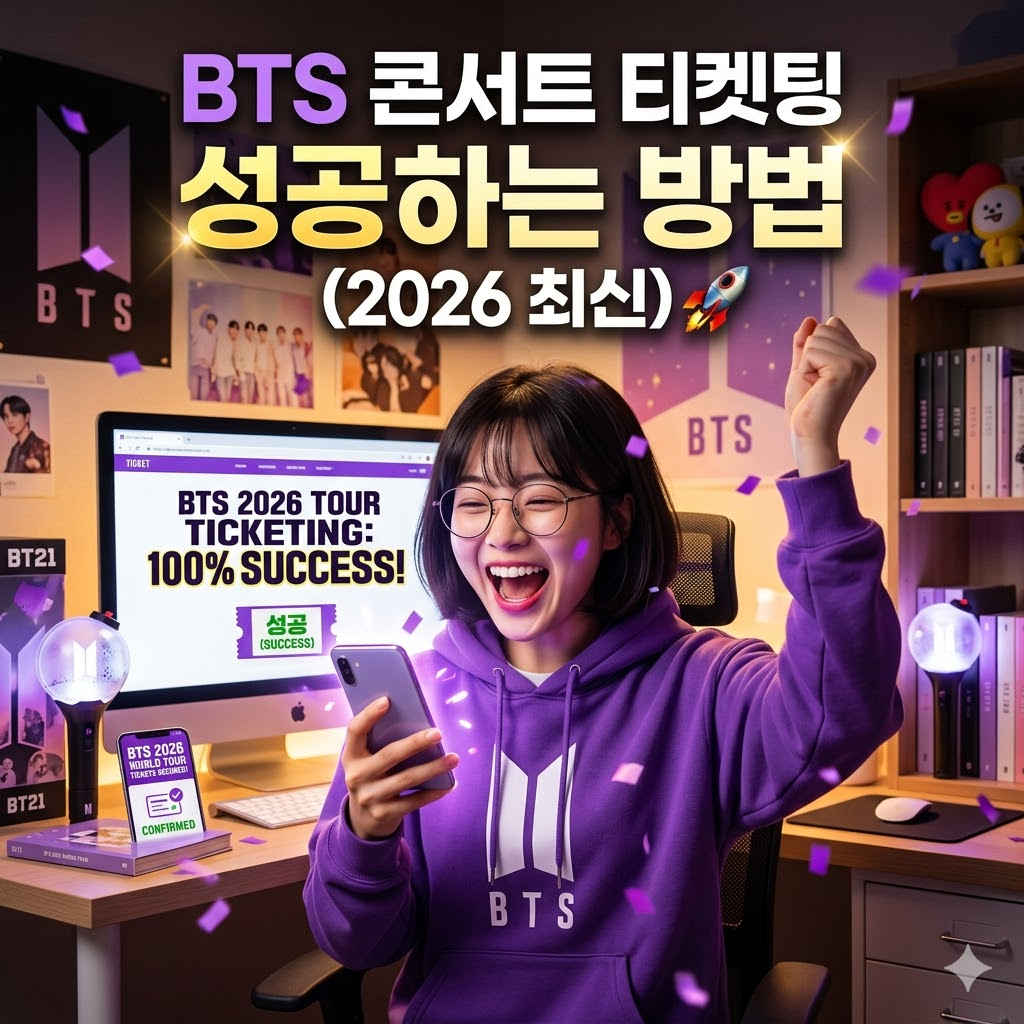 BTS 콘서트 티켓+호텔 예매하러 가기
