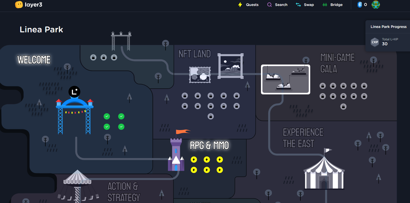 LINEA PARK 퀘스트4