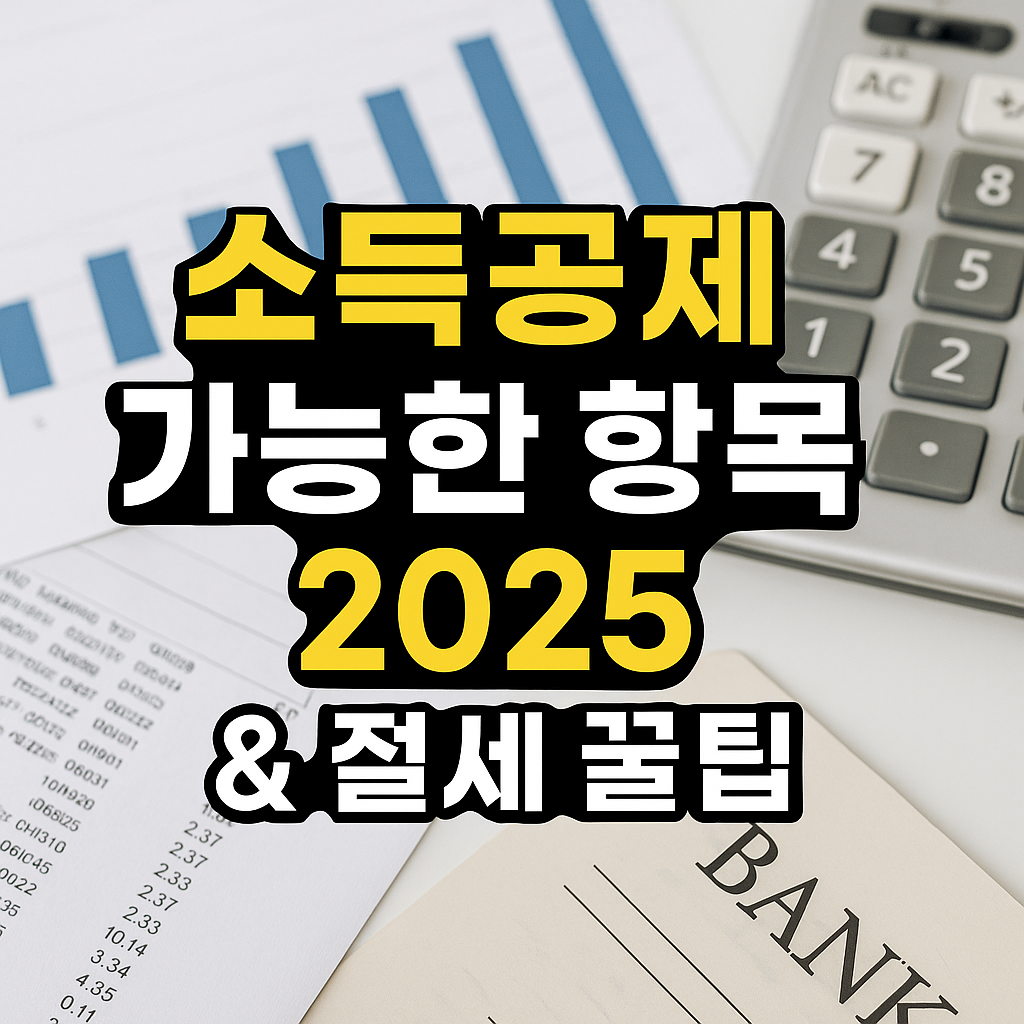 소득공제가능한 항목&절세꿀팁