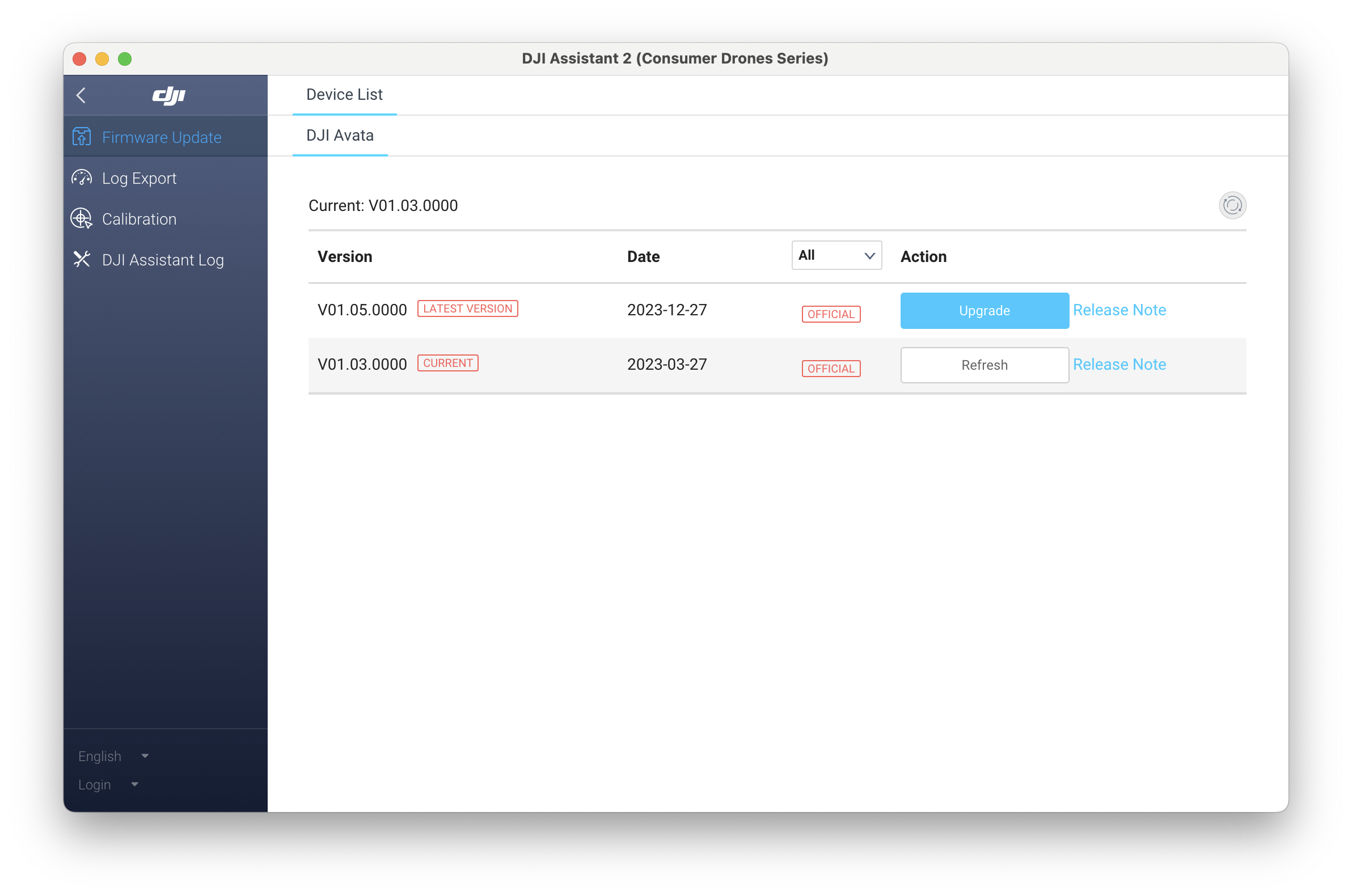 DJI 드론 펌웨어 컴퓨터 업데이트 DJI Assistant 2 이미지 6