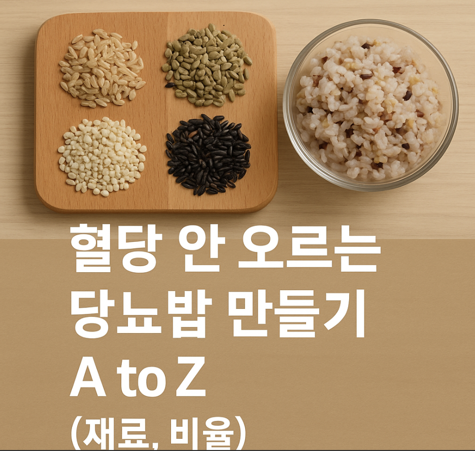 혈당 안 오르는 당뇨밥 만들기 A to Z (재료, 비율)