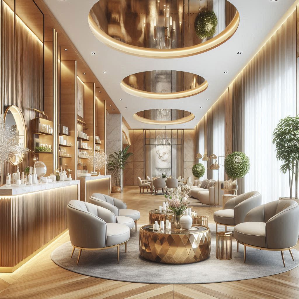 피부,체형관리 샵 배경