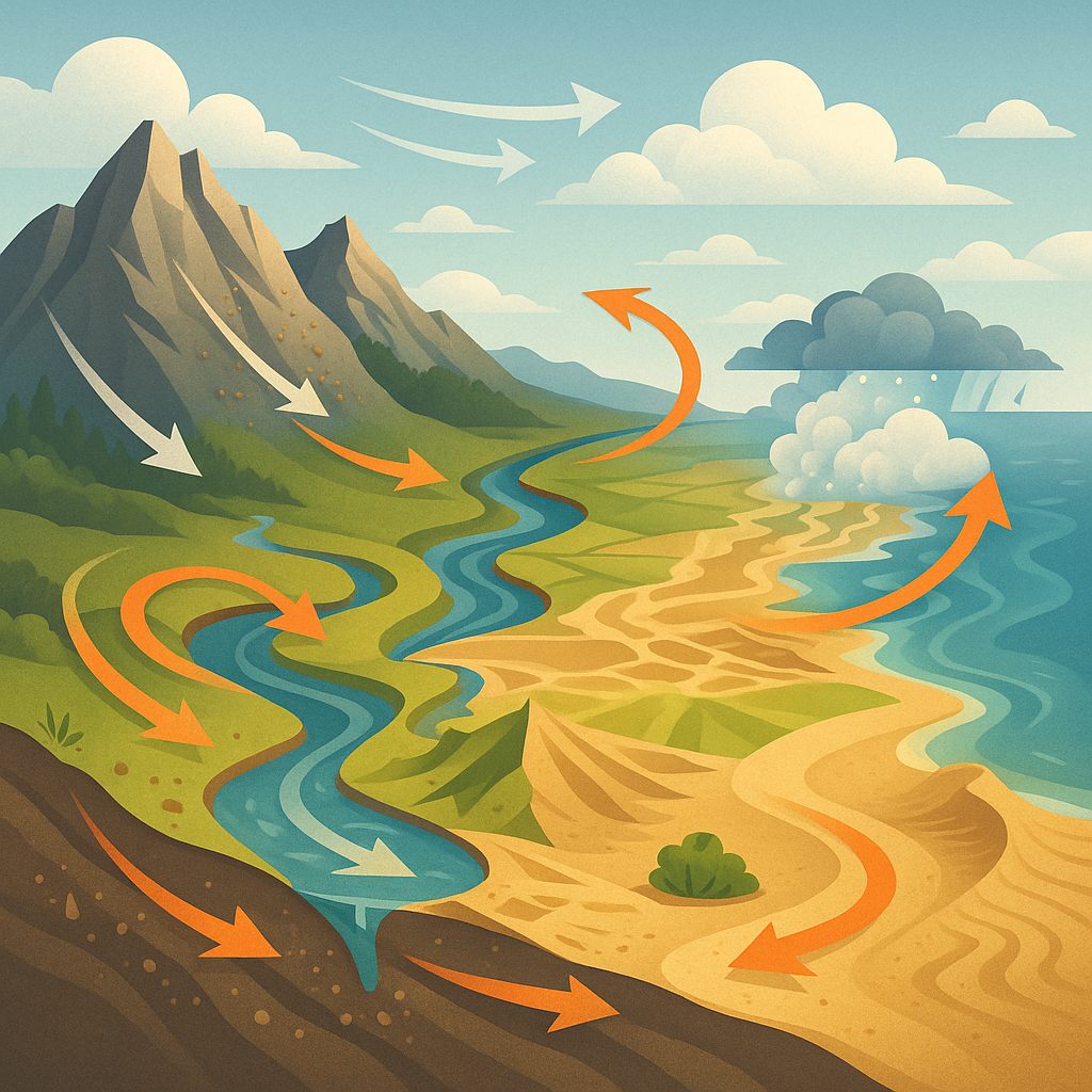 침식과 퇴적 – 지표면을 다시 쓰는 자연의 펜