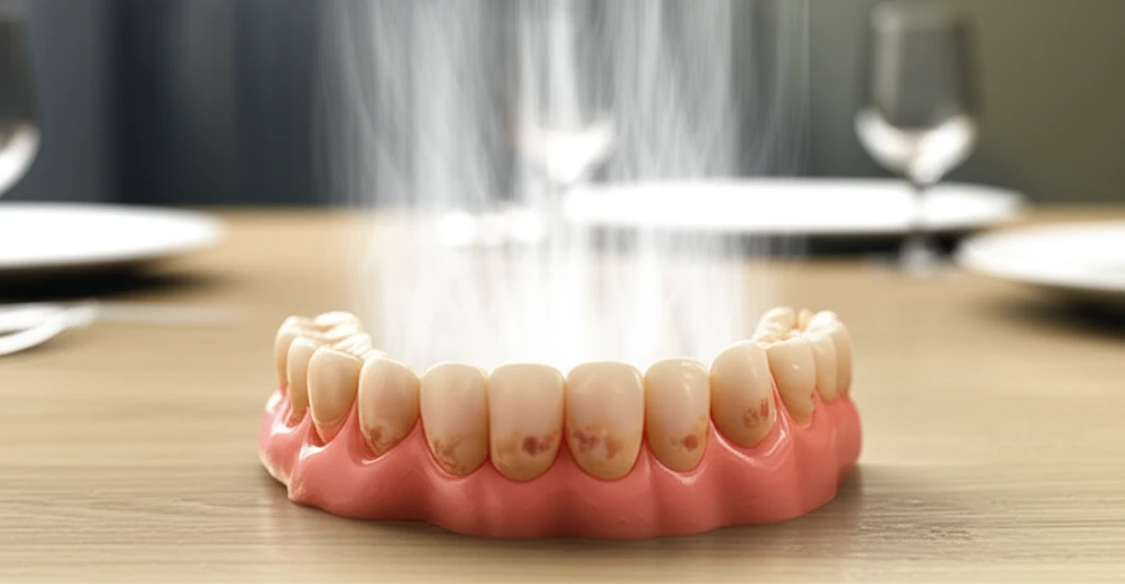 틀니 사용자를 위한 뜨거운 음식 섭취