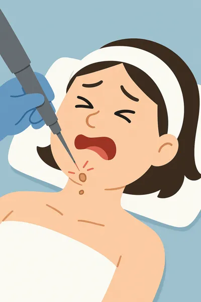 쥐젖 제거 레이저 시술 과정과 회복14