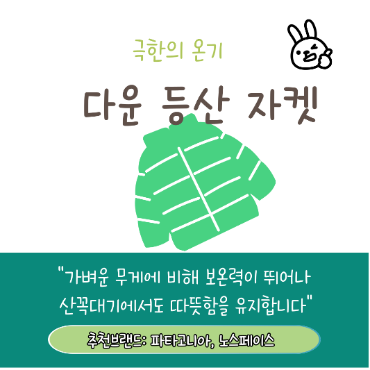 겨울산행 필수 아이템 추천