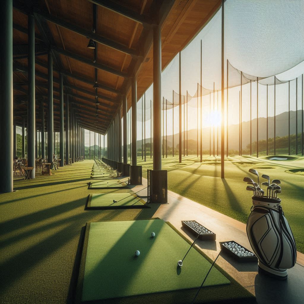 실외골프연습장 배경