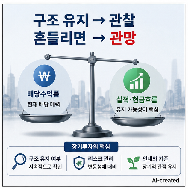 현대모비스 배당 실제 관찰 기준과 장기투자 판단 흐름 이미지