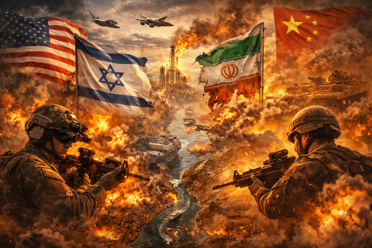 전략적 긴장 속의 전쟁의 이미지