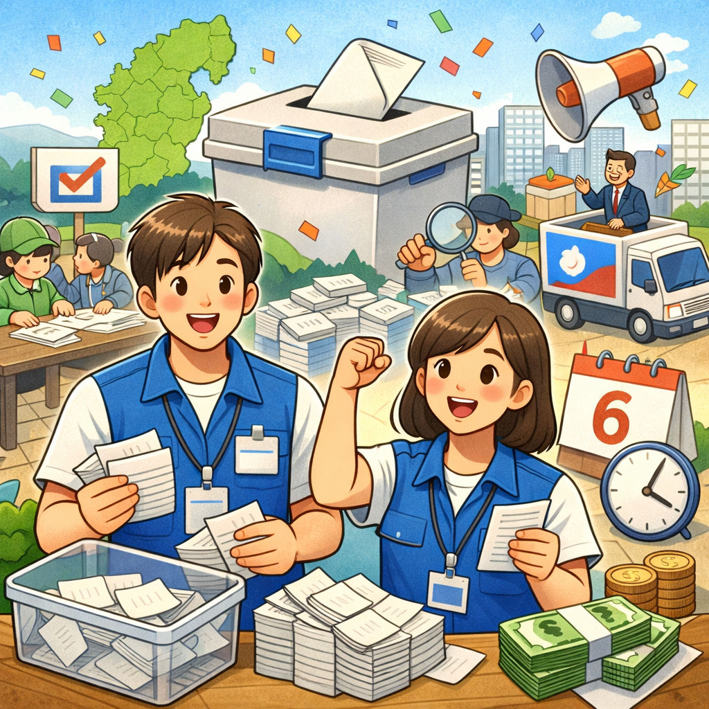 2026 지방선거 개표 알바 신청방법 총정리｜6월 일정&middot;급여&middot;꿀팁까지 완벽 가이드 관련 사진