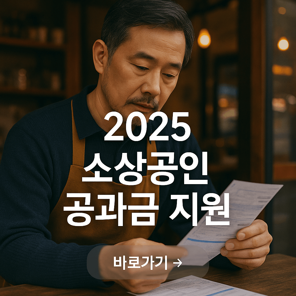 2025 소상공인 공과금 지원 총정리