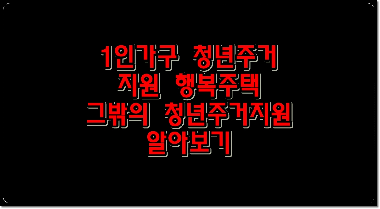 1인가구-청년주거지원-행복주택-그밖의-청년주거지원-알아보기