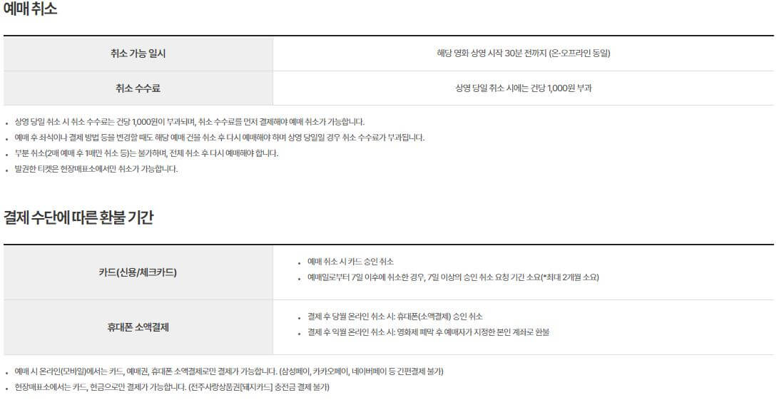 전주 국제영화제 예매