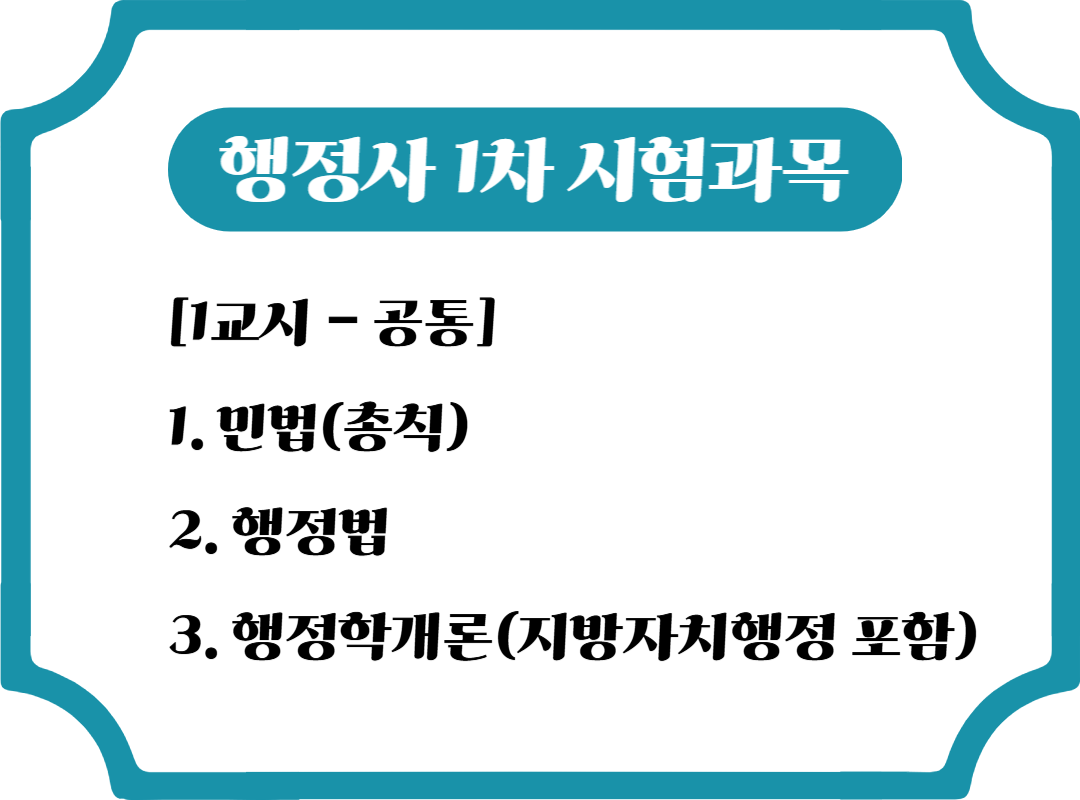 2025 행정사 시험 1차