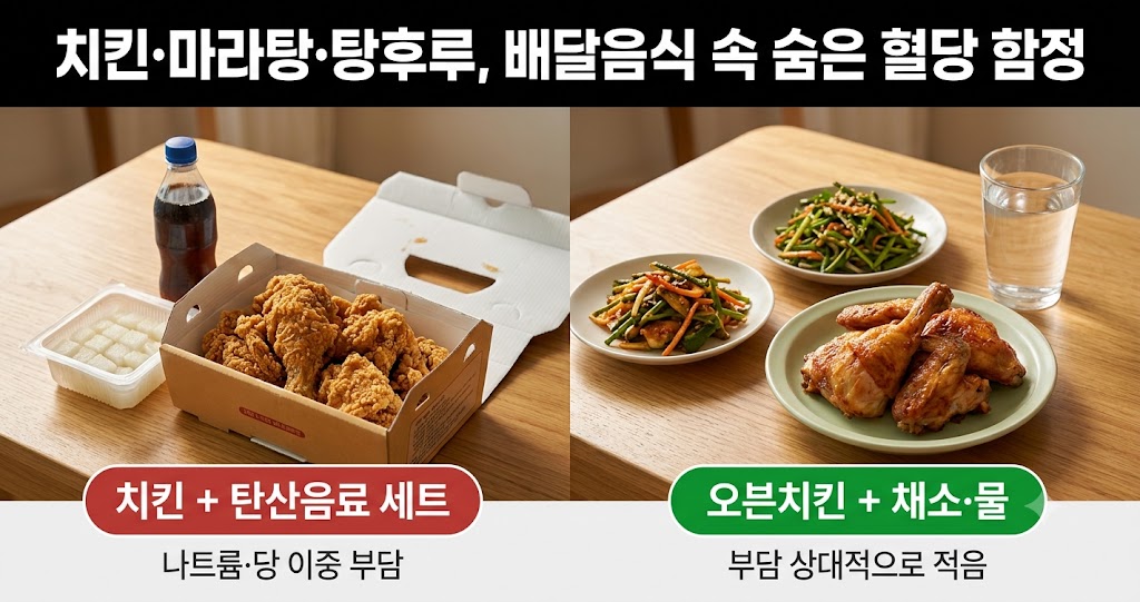 치킨&middot;마라탕&middot;탕후루, 배달음식 속 숨은 혈당 함정