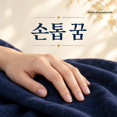 손톱 꿈 제목과 자연스러운 손톱이 보이는 손