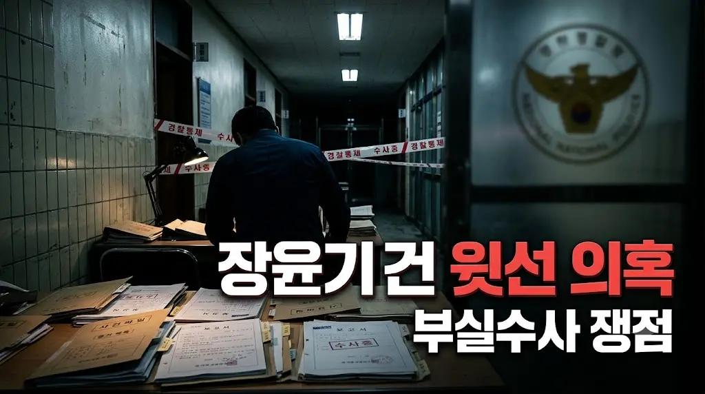 장윤기 사건 윗선 의혹 광주광산서장 부인 수사팀장 구속 부실수사 쟁점 섬네일