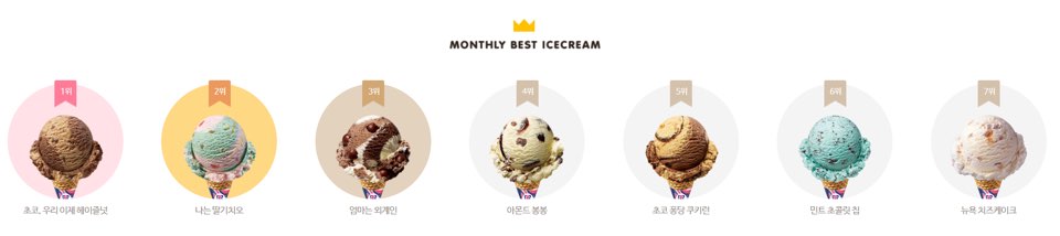 배스킨라빈스메뉴