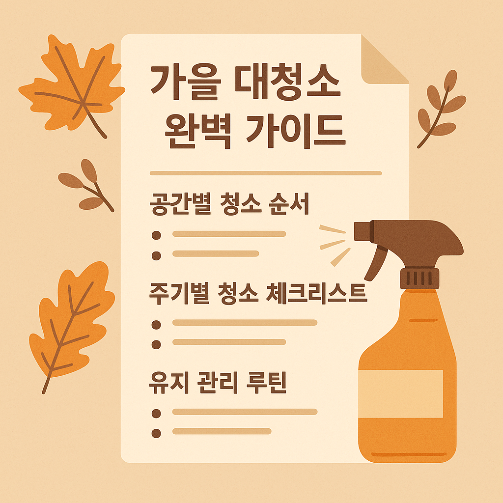 가을 대청소
