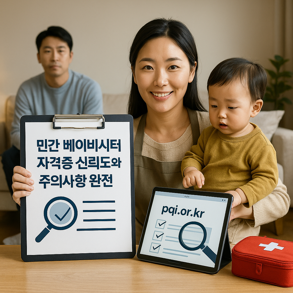 민간 베이비시터 자격증 신뢰도와 주의사항 완전 분석