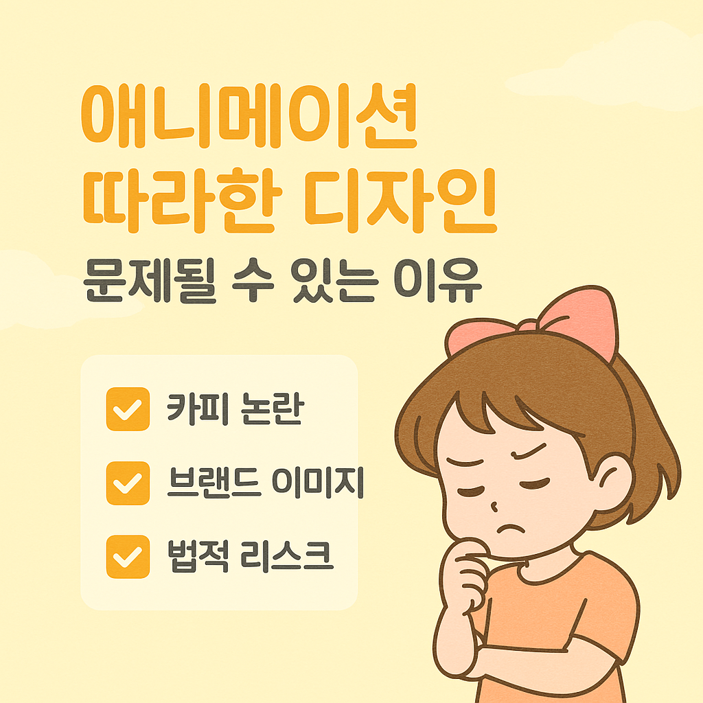 지브리 따라한 디자인, 문제될 수 있는 이유 (카피 논란, 브랜드 이미지, 법적 리스크)