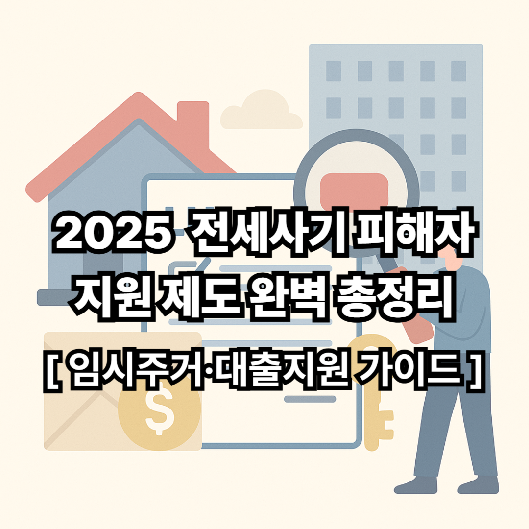 2025 전세사기 피해자 임시주거·대출지원 가이드